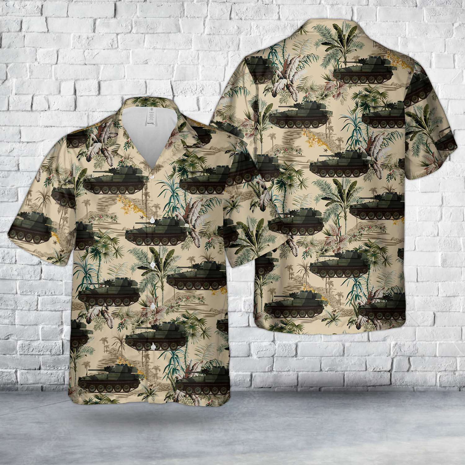 Alvis Scorpion of the British Army with the typical OTAN camouflage, 1975 Hawaiian Shirt Gift for Men Dad Father Gift for Men Dad Father