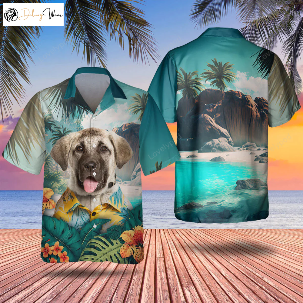 Anatolian Shepherd 3D Hawaiian Shirt Gift for Men Dad Father: Men s Dog Lover Gift Summer Style