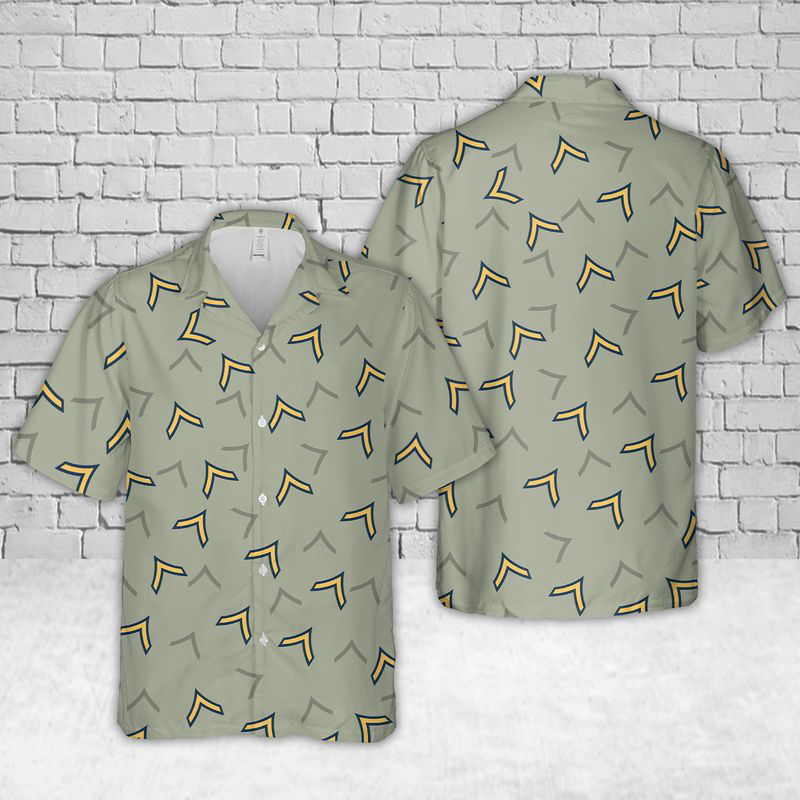 Army Private Rank Hawaiian Shirt Gift for Men Dad Father Gift for Men Dad Father