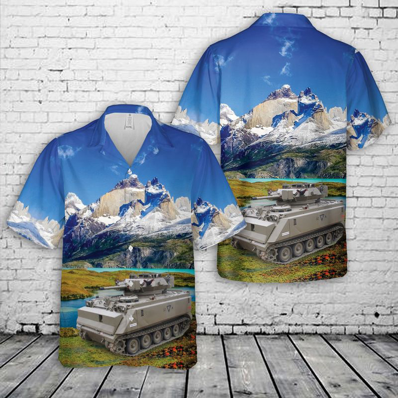 Australian Army M-113A1 Medium Recon Vehicle 1980s Hawaiian Shirt Gift for Men Dad Father Gift for Men Dad Father