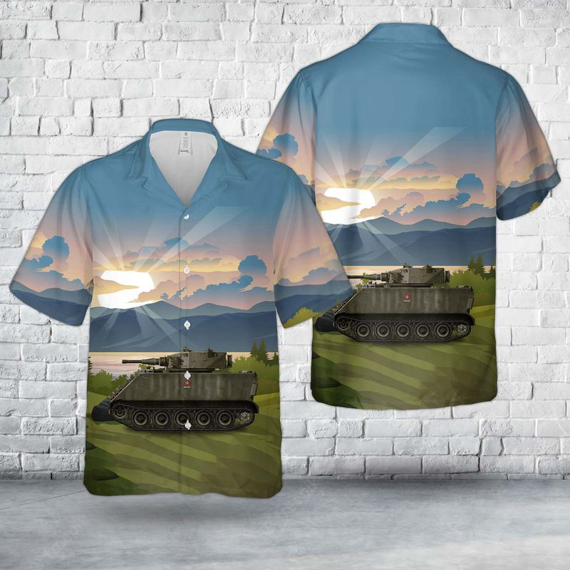 Australian Army M113A1 FSV/Alvis Saladin turret Hawaiian Shirt Gift for Men Dad Father Gift for Men Dad Father