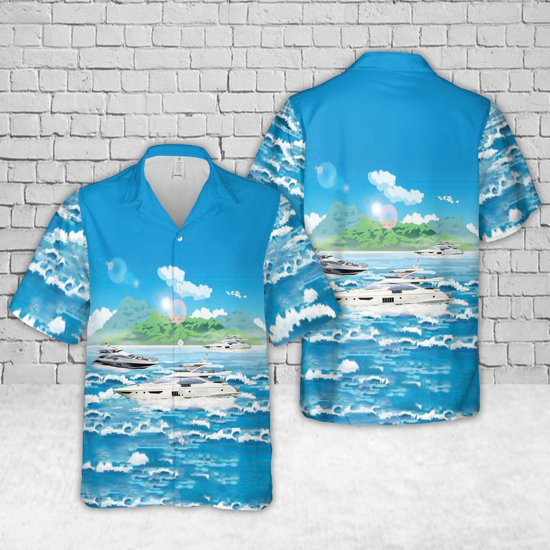 Azimut 80 Hawaiian Shirt Gift for Men Dad Father Gift for Men Dad Father