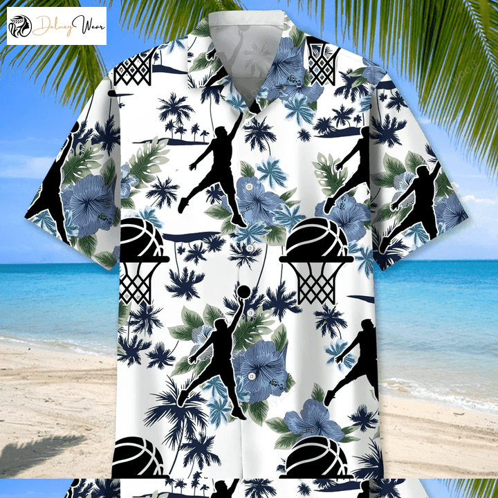 Stylish Basketball Hawaiian Nature Shirt – Perfect Summer Gift for Women & Men