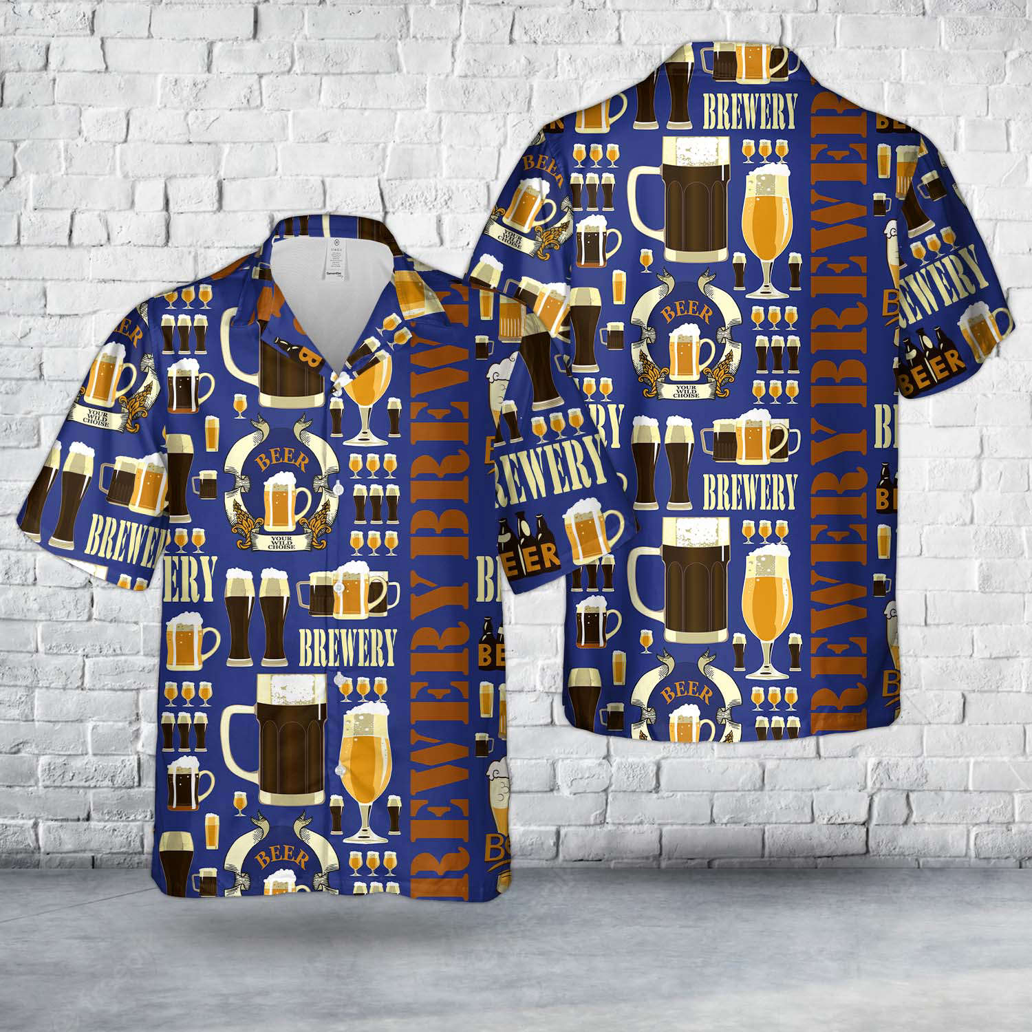 Beer Brewery Glasses Hawaiian Shirt Gift for Men Dad Father Gift for Men Dad Father