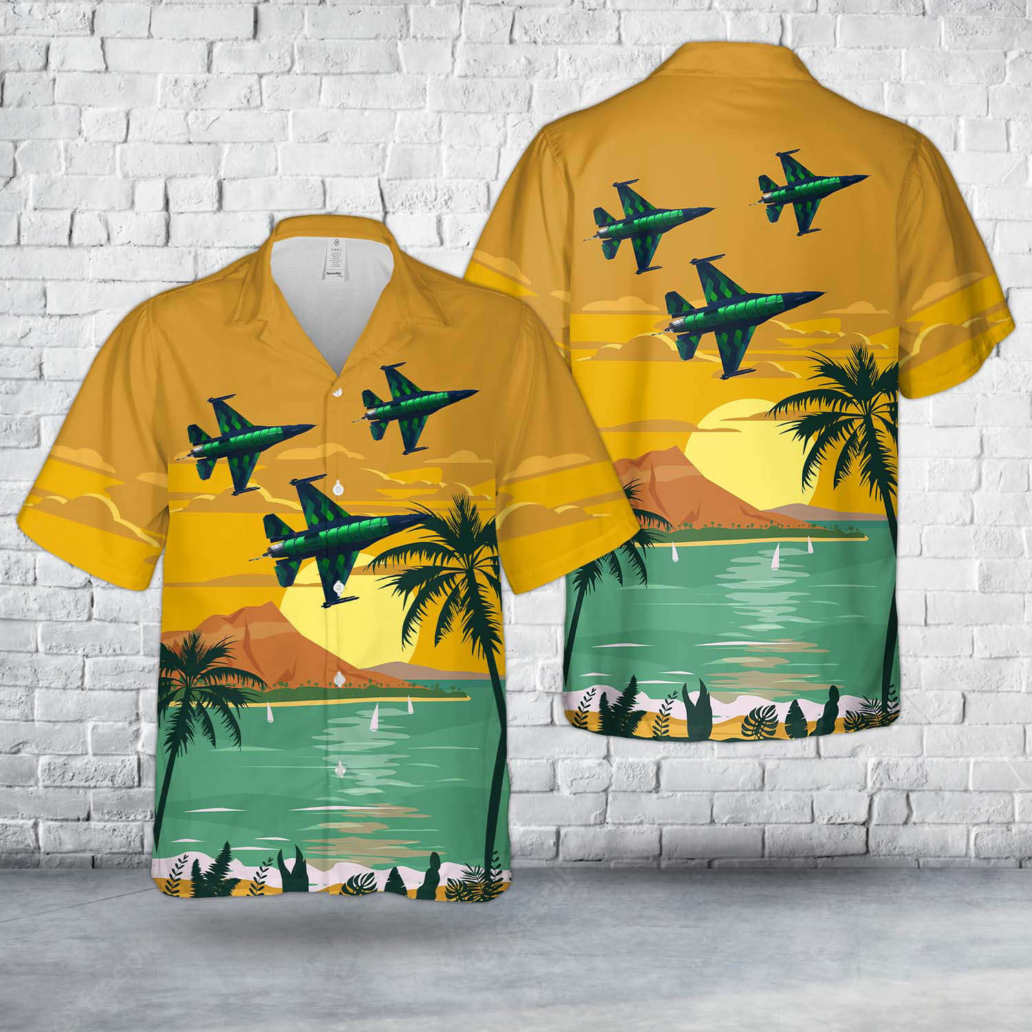 Belgian Air Force General Dynamics (SABCA) F-16AM Fighting Falcon (401) Hawaiian Shirt Gift for Men Dad Father Gift for Men Dad Father