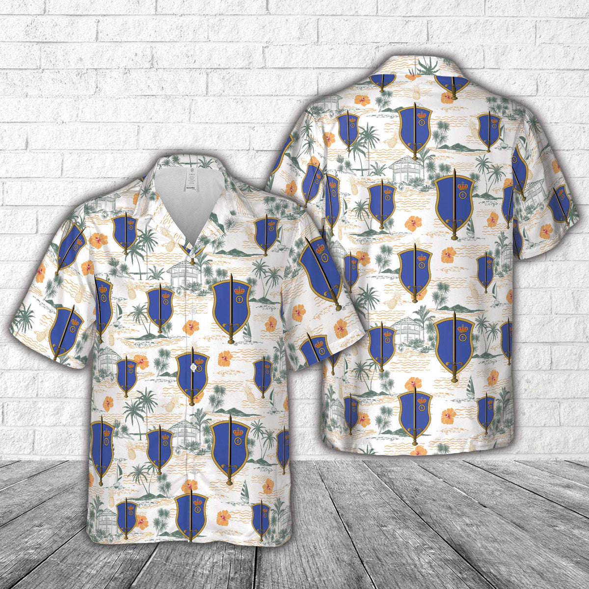 Belgian Army Motorized Brigade Hawaiian Shirt Gift for Men Dad Father Gift for Men Dad Father