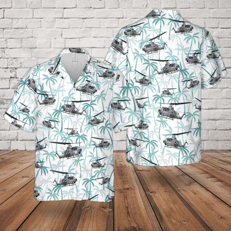 Bell AH-1 SuperCobra Helicopter Hawaiian Shirt Gift for Men Dad Father Gift for Men Dad Father