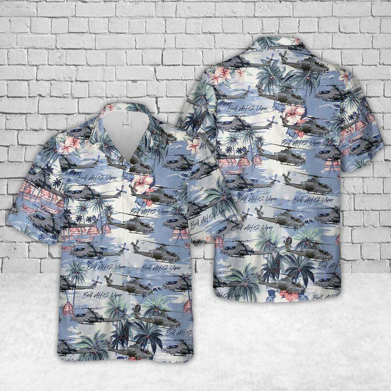 Bell AH-1Z USMC Hawaiian Shirt Gift for Men Dad Father Gift for Men Dad Father