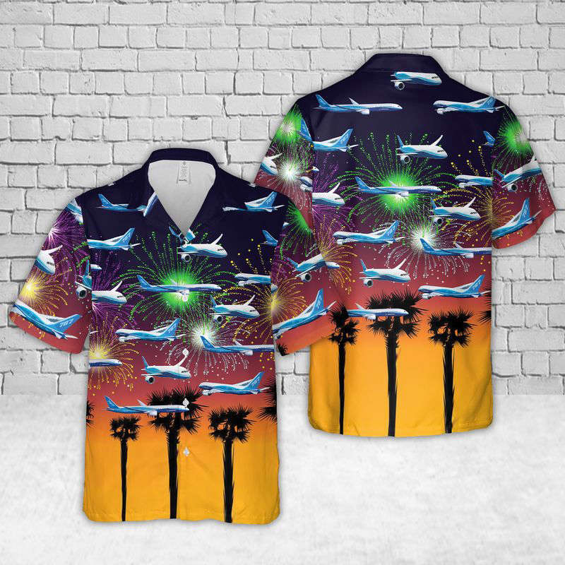 Boeing 787 Dreamliner Hawaiian Shirt Gift for Men Dad Father Gift for Men Dad Father