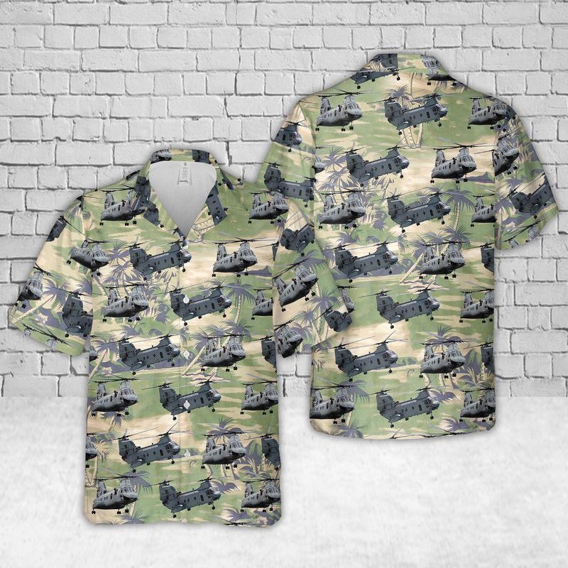 Boeing Vertol CH-46 Sea Knight USMC Hawaiian Shirt Gift for Men Dad Father Gift for Men Dad Father