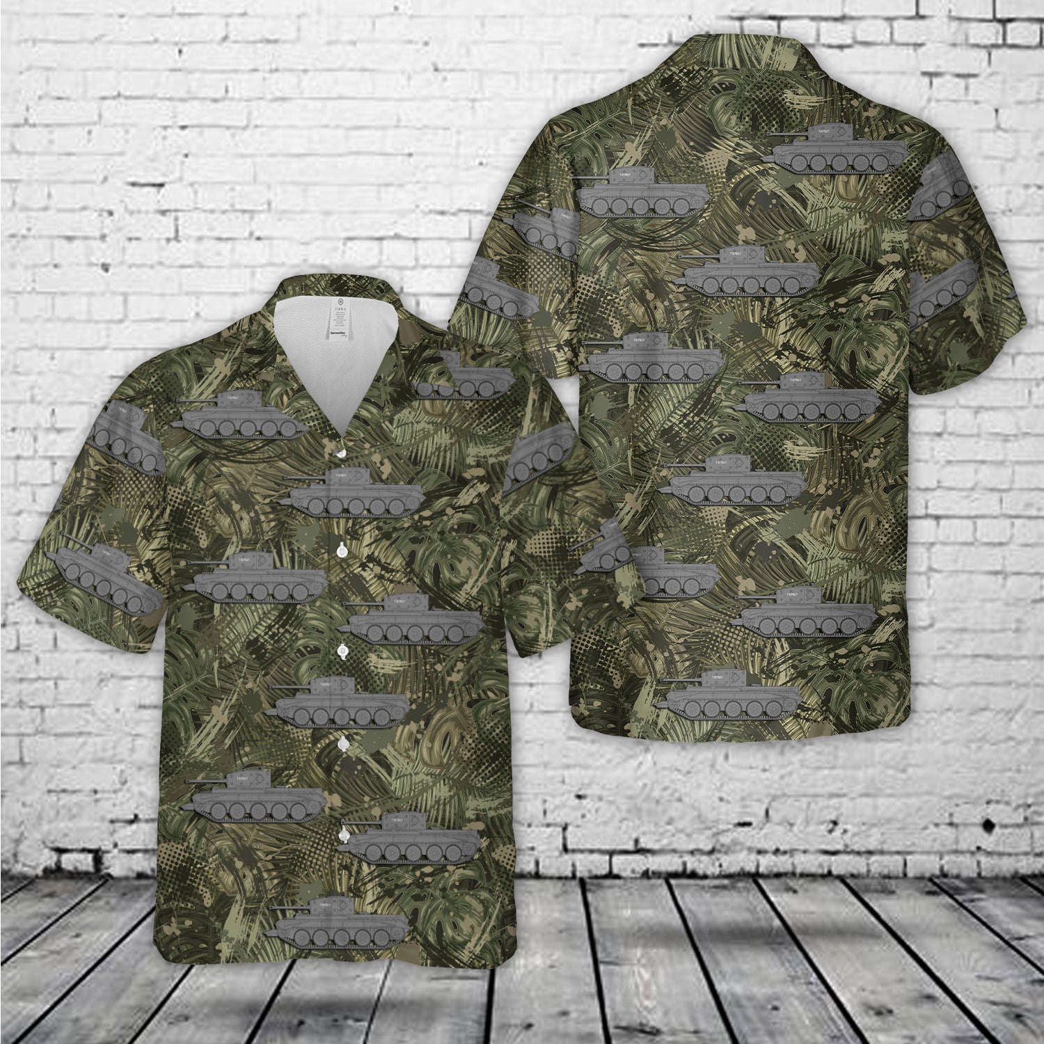 British Army Cromwell Mk.IV Northamptonshire, Yeomanry, 11th Armoured Division Hawaiian Shirt Gift for Men Dad Father Gift for Men Dad Father