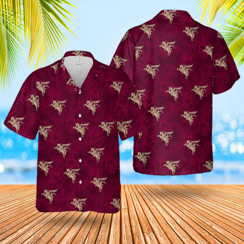 British Army Paras Airborne Forces Pegasus Hawaiian Shirt Gift for Men Dad Father Gift for Men Dad Father