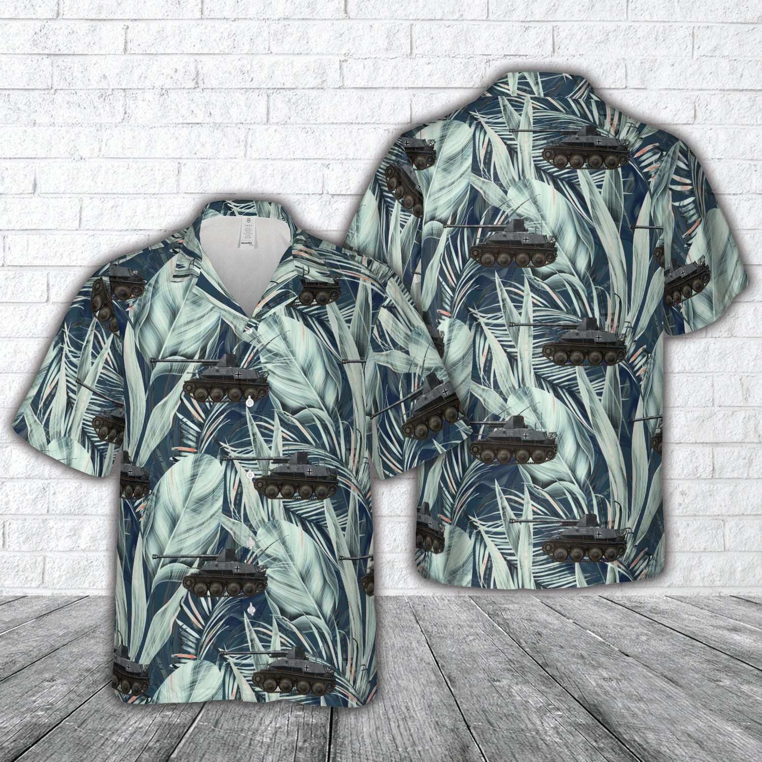 Bundeswehr Marder III of the 49th Panzerjäger-Abteilung of the 4th Panzer Division on the Eastern Front, 1943 Hawaiian Shirt Gift for Men Dad Father Gift for Men Dad Father