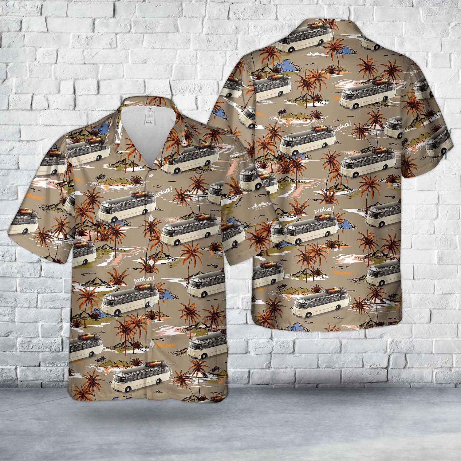 Bus Luxury Touringcar Coach Liner France 1955 Hawaiian Shirt Gift for Men Dad Father Gift for Men Dad Father