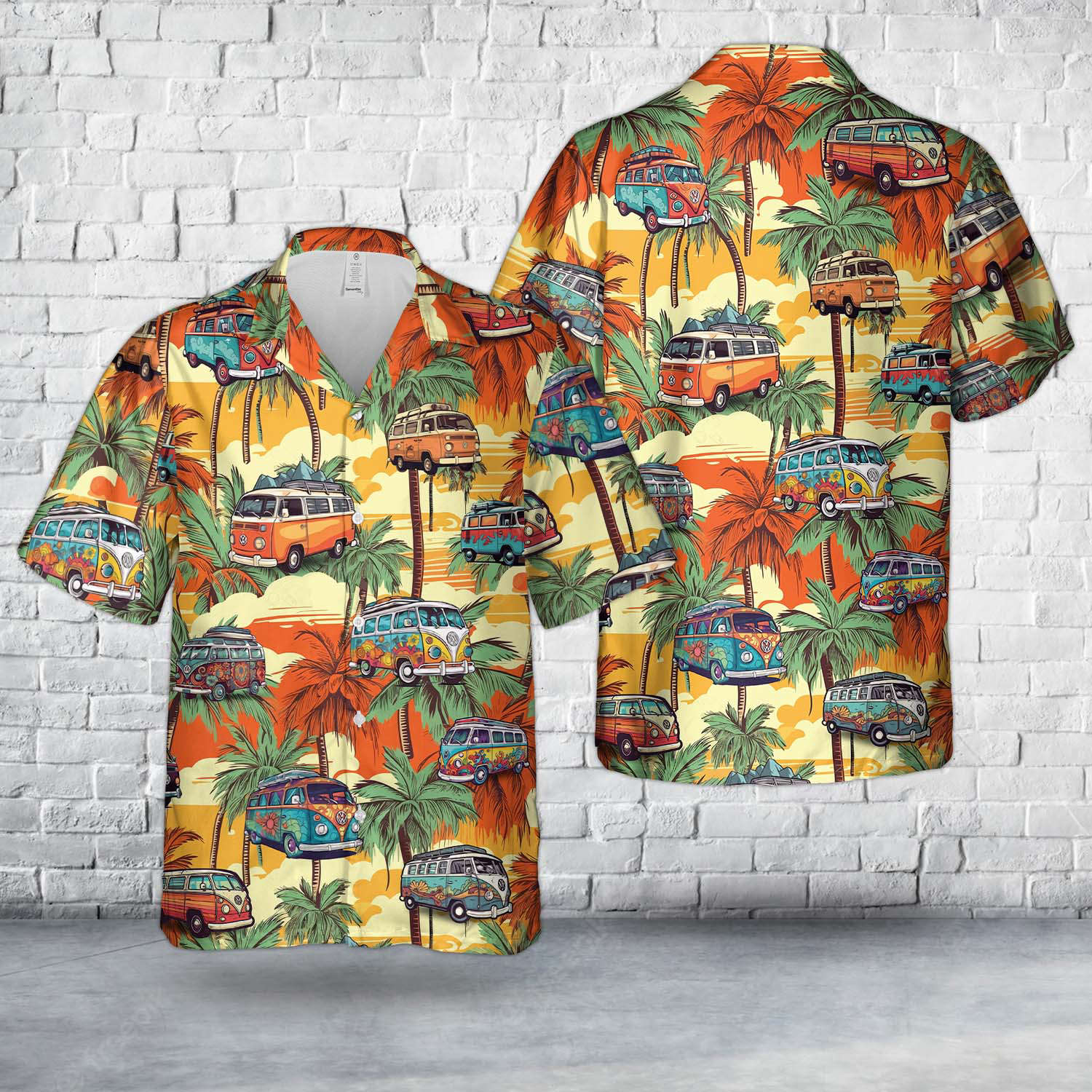Campervan Hawaiian Shirt Gift for Men Dad Father Gift for Men Dad Father