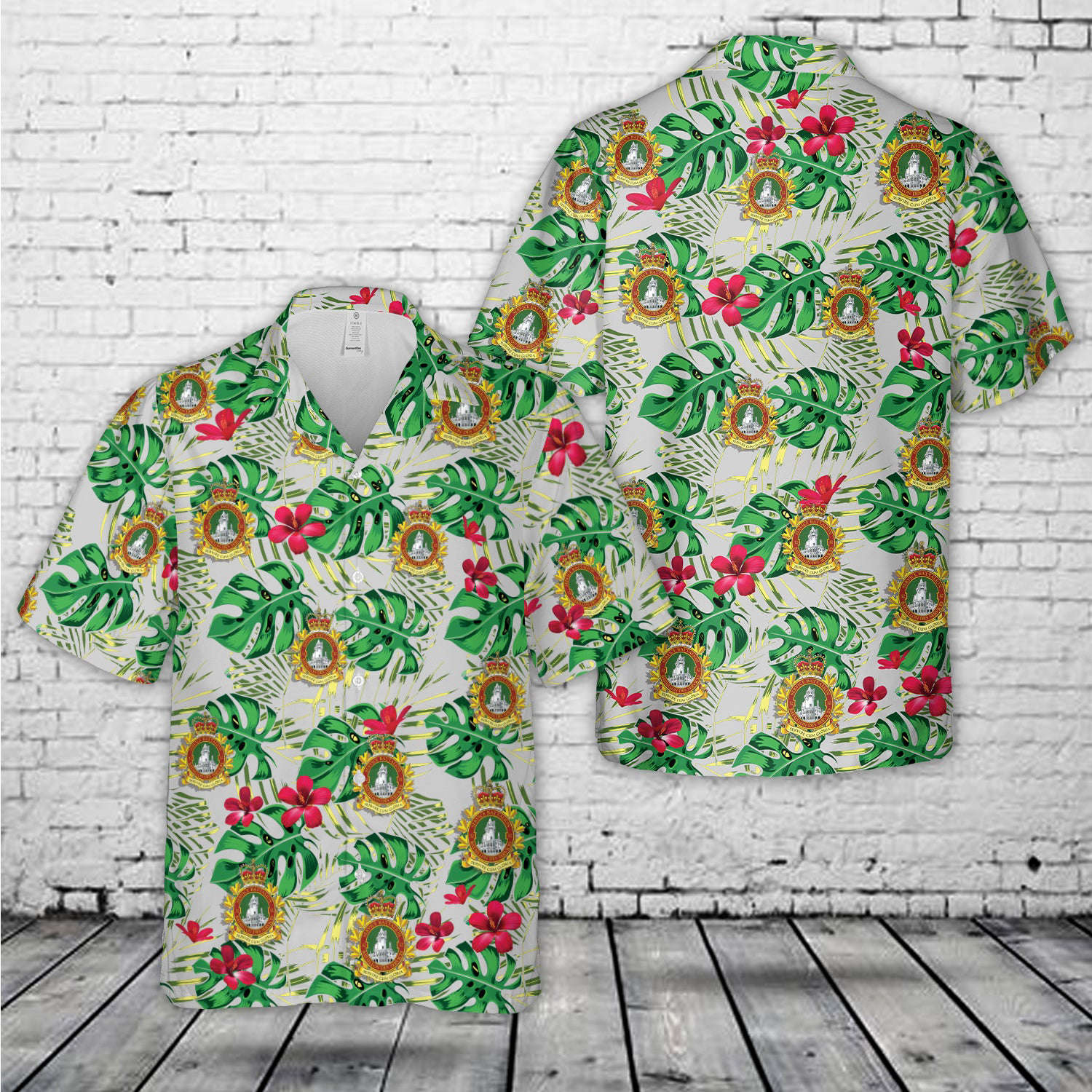 Canadian Army 32 Service Battalion (32 Svc Bn) Hawaiian Shirt Gift for Men Dad Father Gift for Men Dad Father