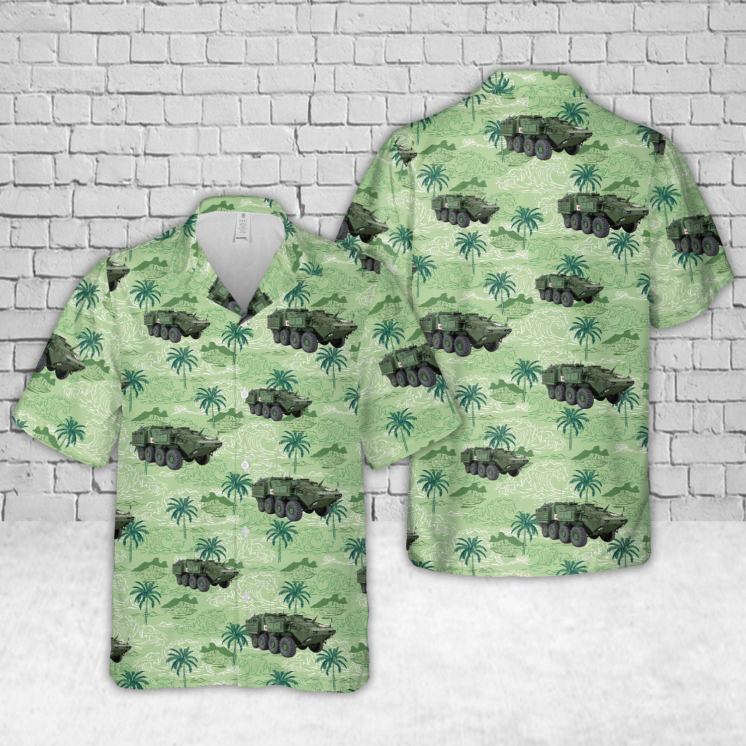 Canadian Army Armoured Combat Support Vehicle (ACSV) Hawaiian Shirt Gift for Men Dad Father Gift for Men Dad Father