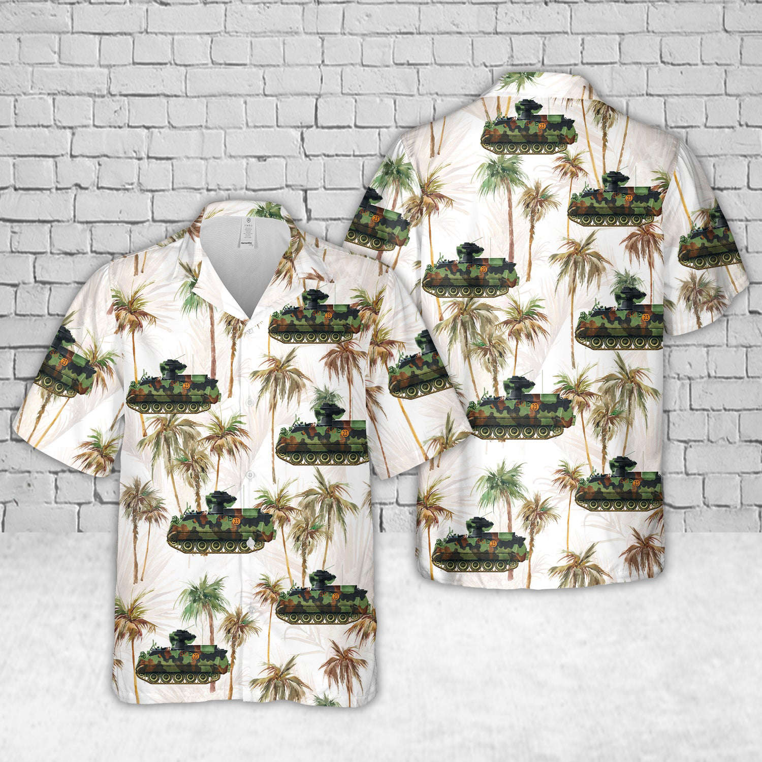 Canadian Army M113A2 TUA SAAM, Royal 22nd Regiment, 4th Canadian Mechanized Brigade Hawaiian Shirt Gift for Men Dad Father Gift for Men Dad Father