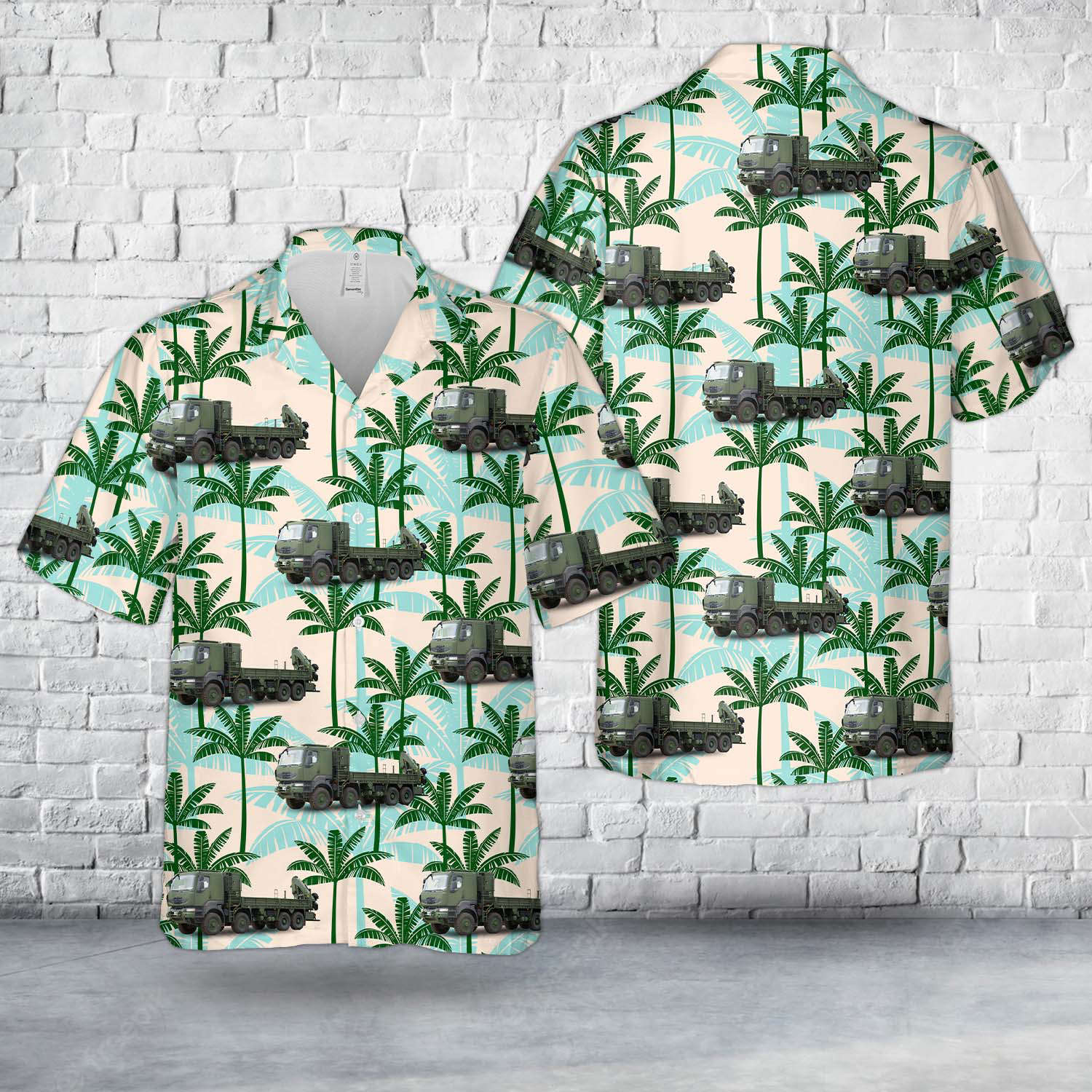 Canadian Army Medium Support Vehicle System (MSVS) Hawaiian Shirt Gift for Men Dad Father Gift for Men Dad Father