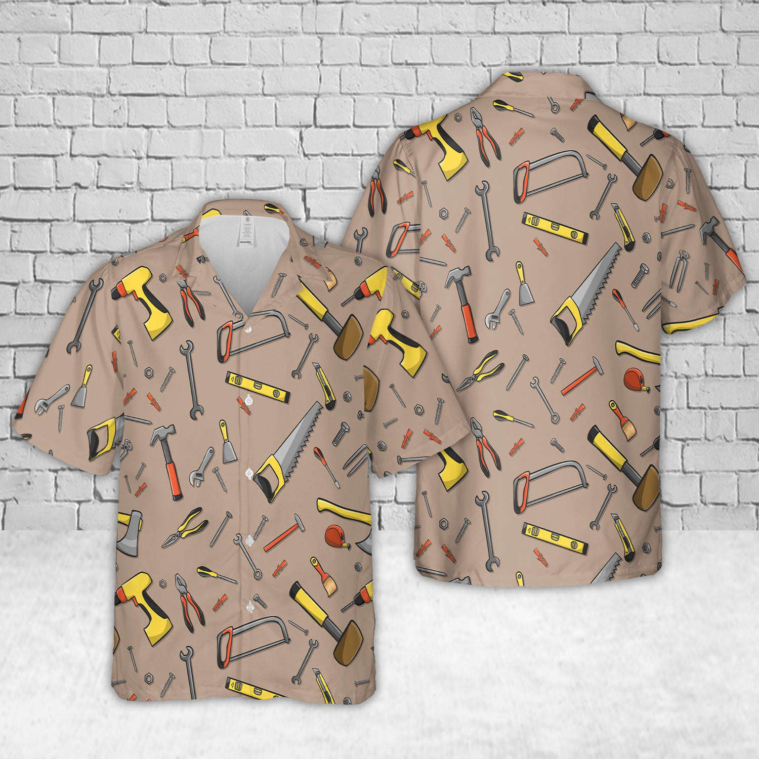 Carpenter Tools Hawaiian Shirt Gift for Men Dad Father Gift for Men Dad Father