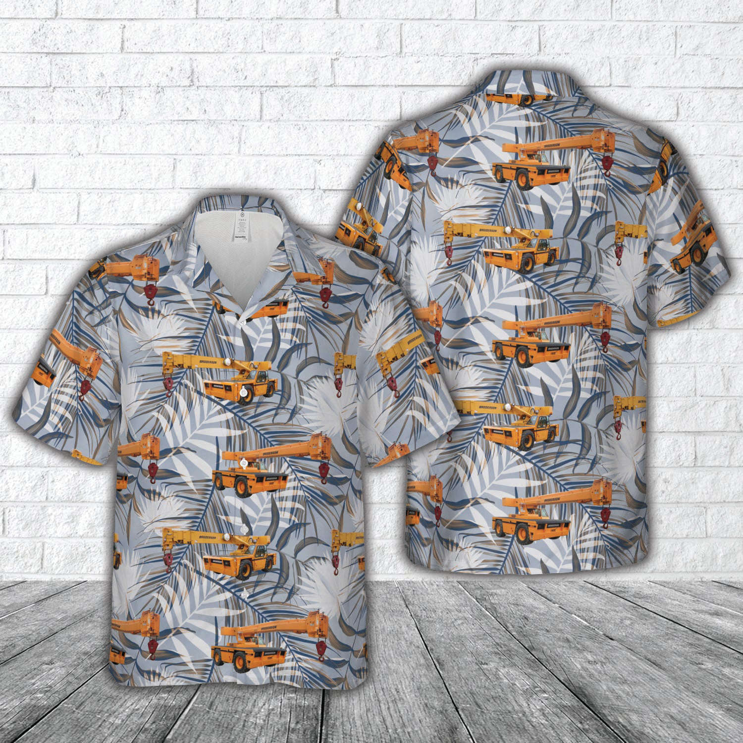 Carry Deck Crane Hawaiian Shirt Gift for Men Dad Father Gift for Men Dad Father