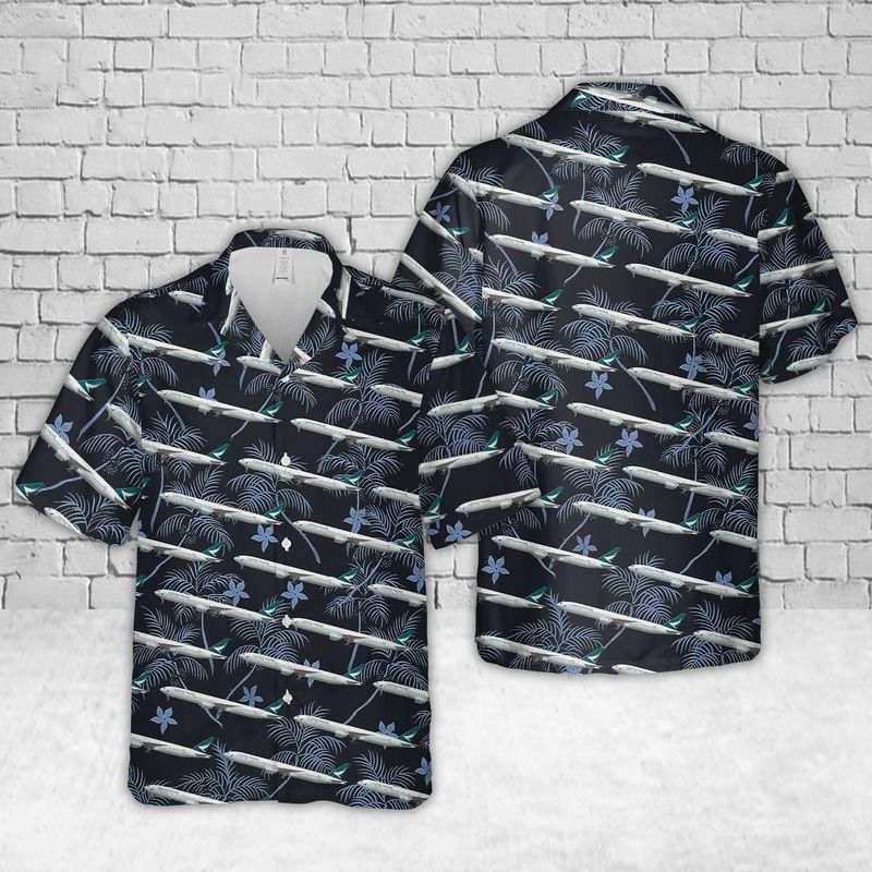 Cathay Pacific Boeing 777-300ER Hawaiian Shirt Gift for Men Dad Father Gift for Men Dad Father