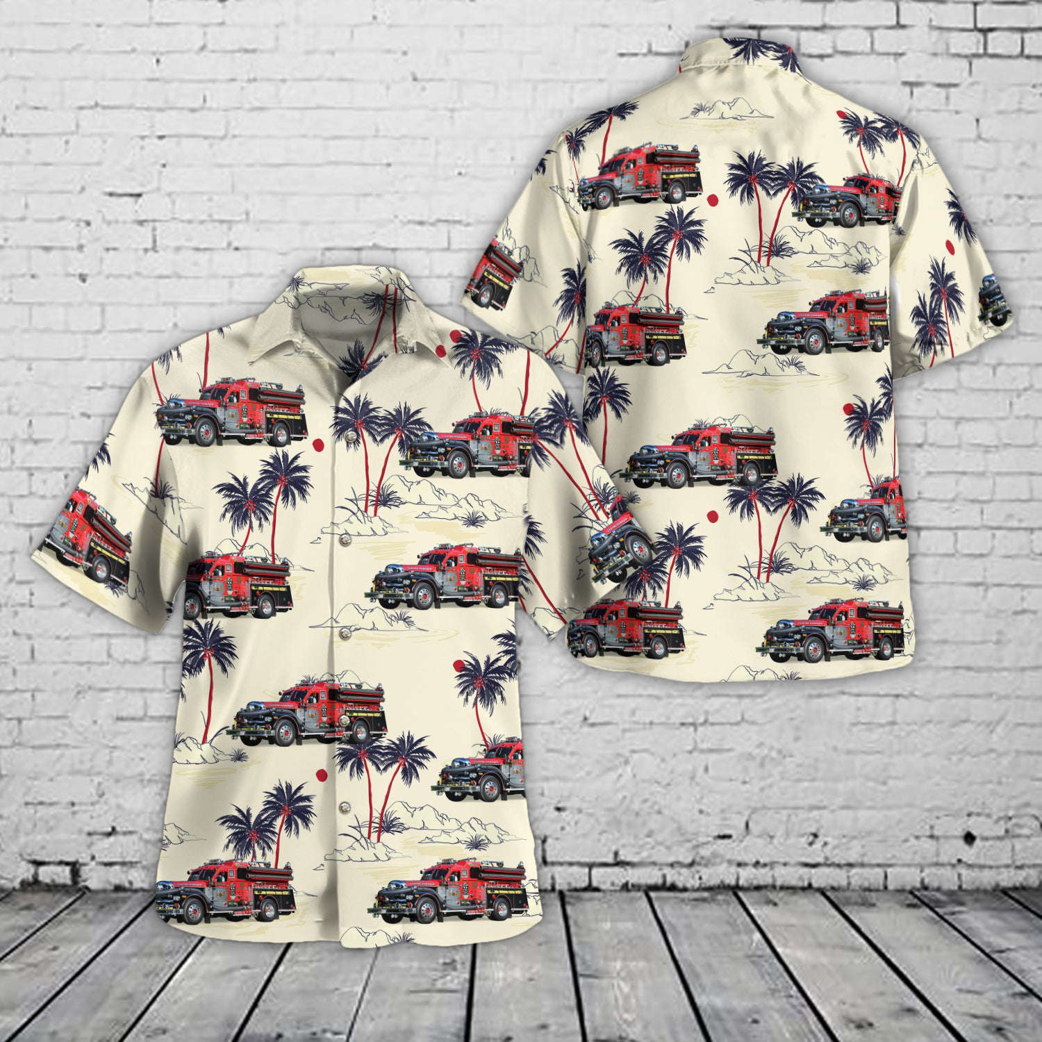 Centre Hanover, MA “Engine 14” 1965 Seagrave 800B 1500/300 S/N Hawaiian Shirt Gift for Men Dad Father Gift for Men Dad Father