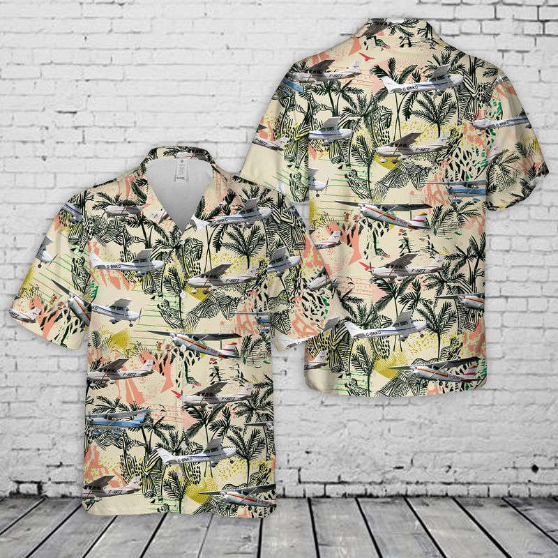 Cessna 172 Skyhawk Hawaiian Shirt Gift for Men Dad Father Gift for Men Dad Father
