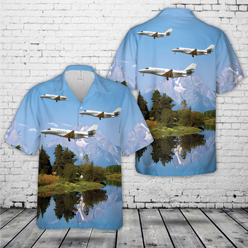Cessna 680A Citation Latitude Hawaiian Shirt Gift for Men Dad Father Gift for Men Dad Father