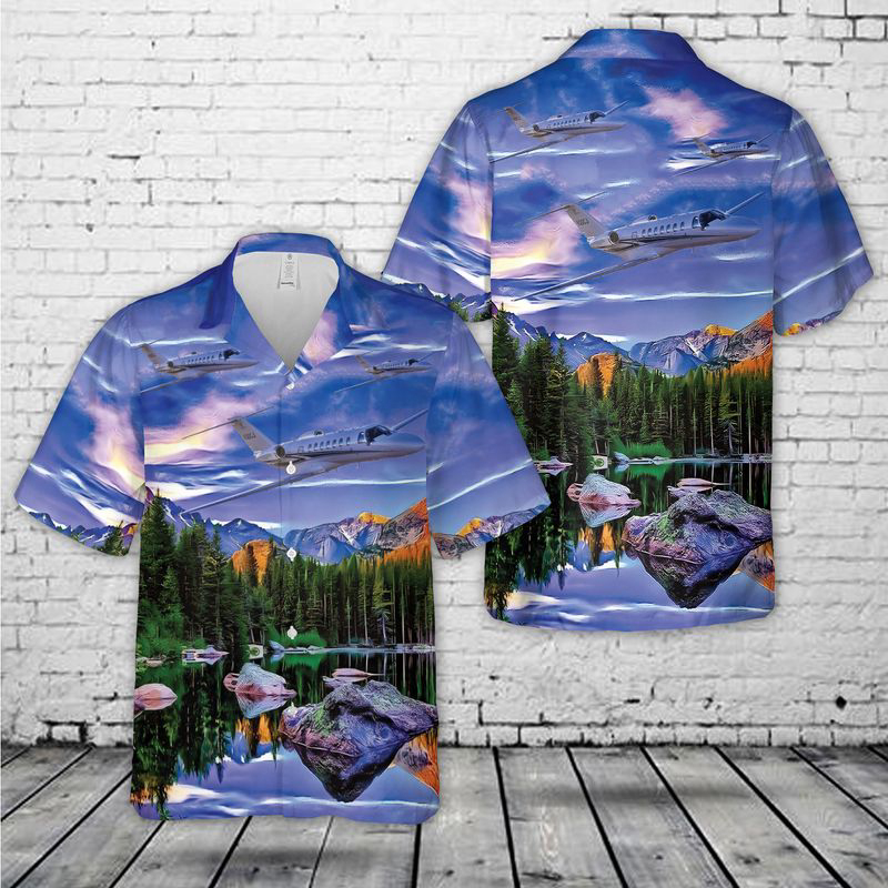 Cessna Citation CJ3 Hawaiian Shirt Gift for Men Dad Father Gift for Men Dad Father