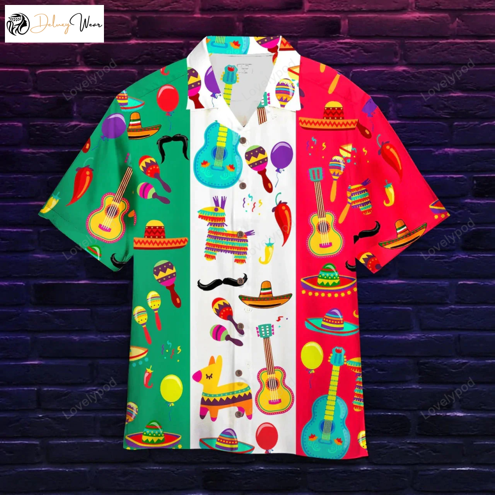 Cinco De Mayo Aloha Hawaiian Shirt Gift for Men Dad Fathers for Men & Women: Festive Attire for a Stylish Celebration