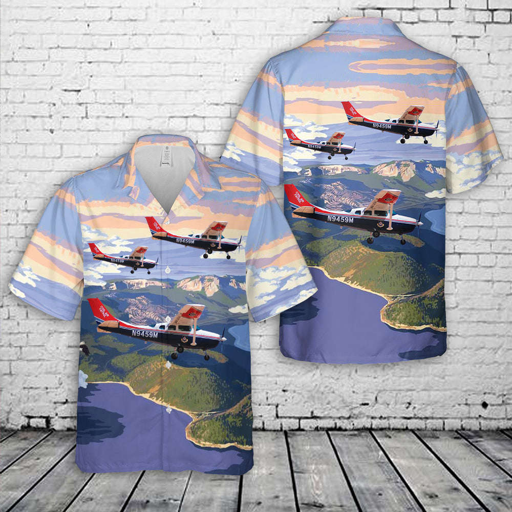 Civil Air Patrol Cessna 206 Hawaiian Shirt Gift for Men Dad Father Gift for Men Dad Father