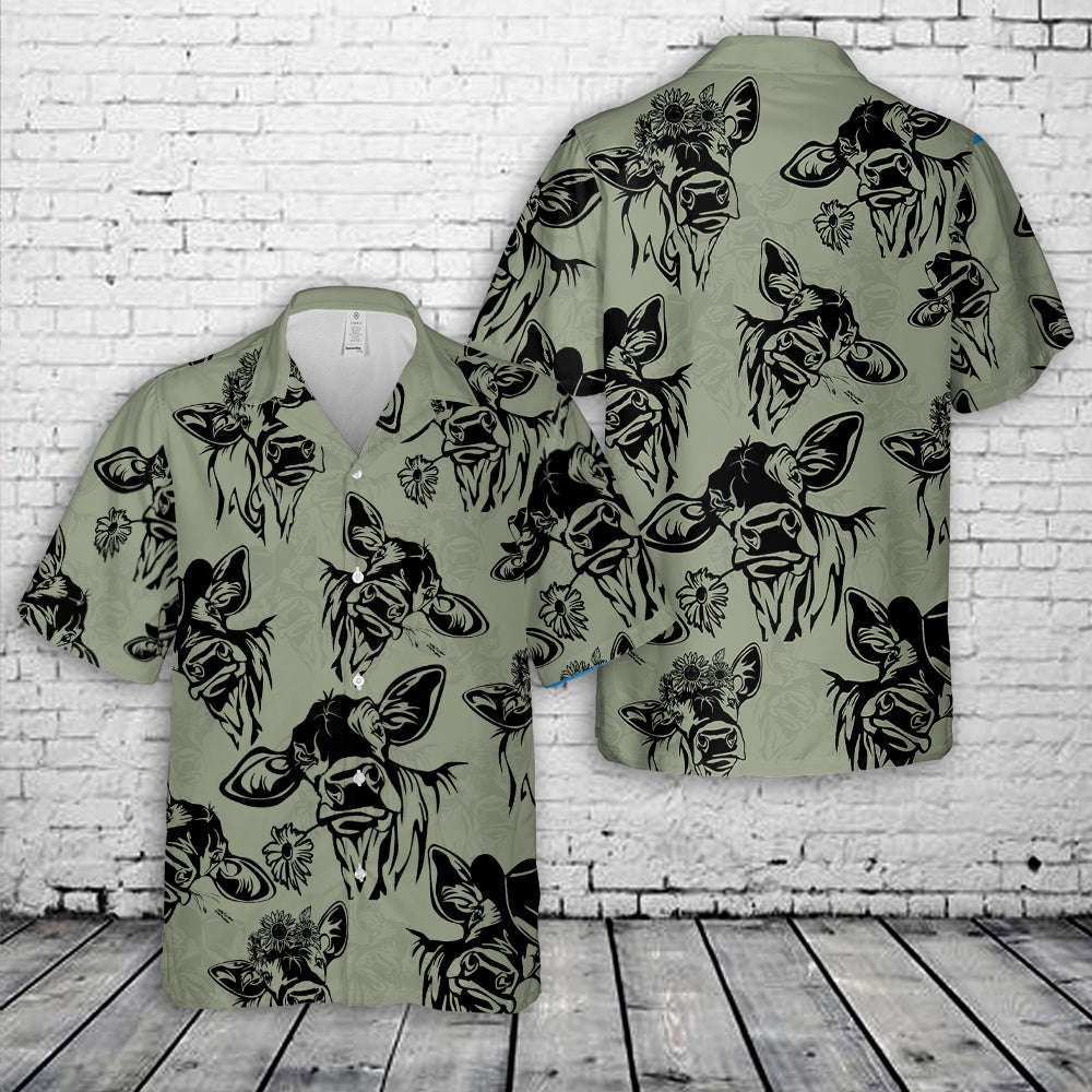 Cow Funny Hawaiian Shirt Gift for Men Dad Father Gift for Men Dad Father