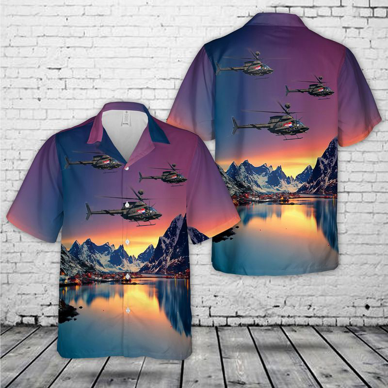 Croatian Air Force Bell OH-58D Kiowa Warrior Hawaiian Shirt Gift for Men Dad Father Gift for Men Dad Father