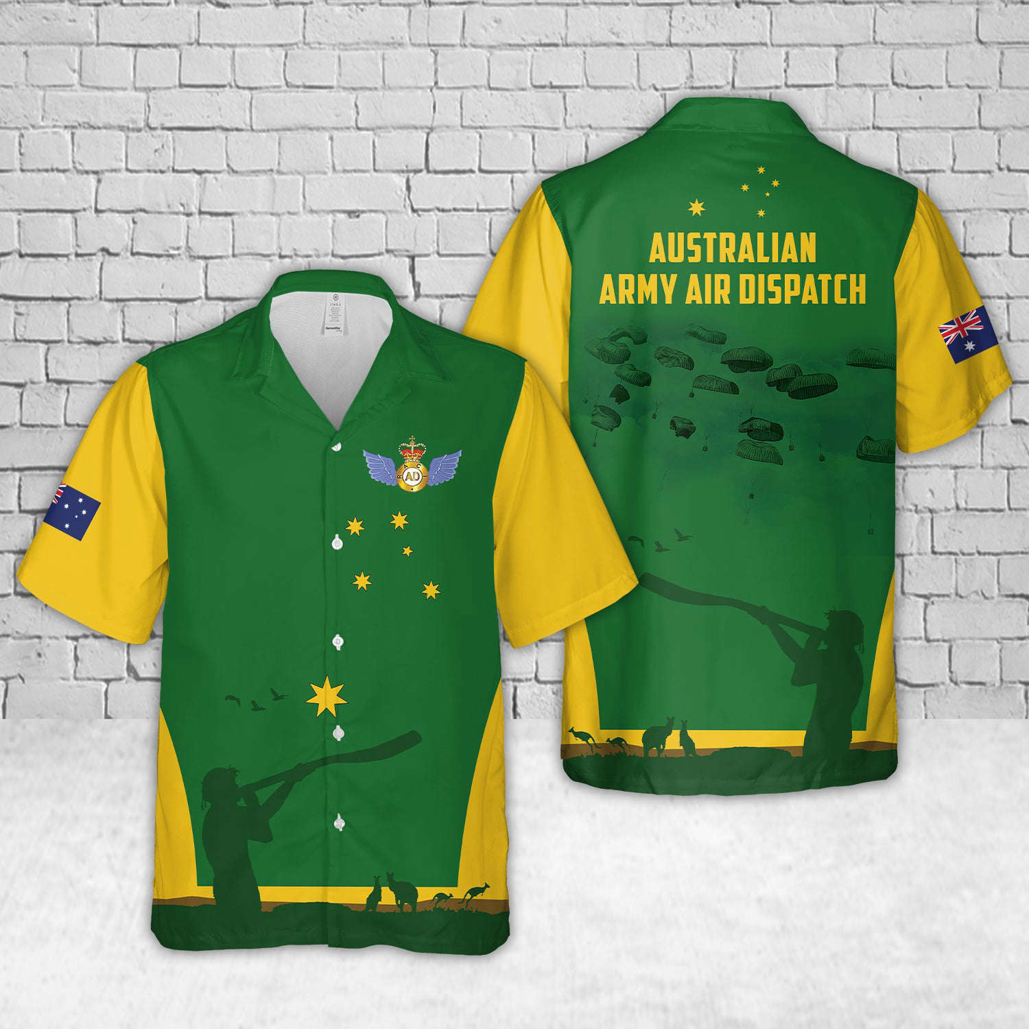Custom Name Australian Army Air Dispatch Hawaiian Shirt Gift for Men Dad Father Gift for Men Dad Father