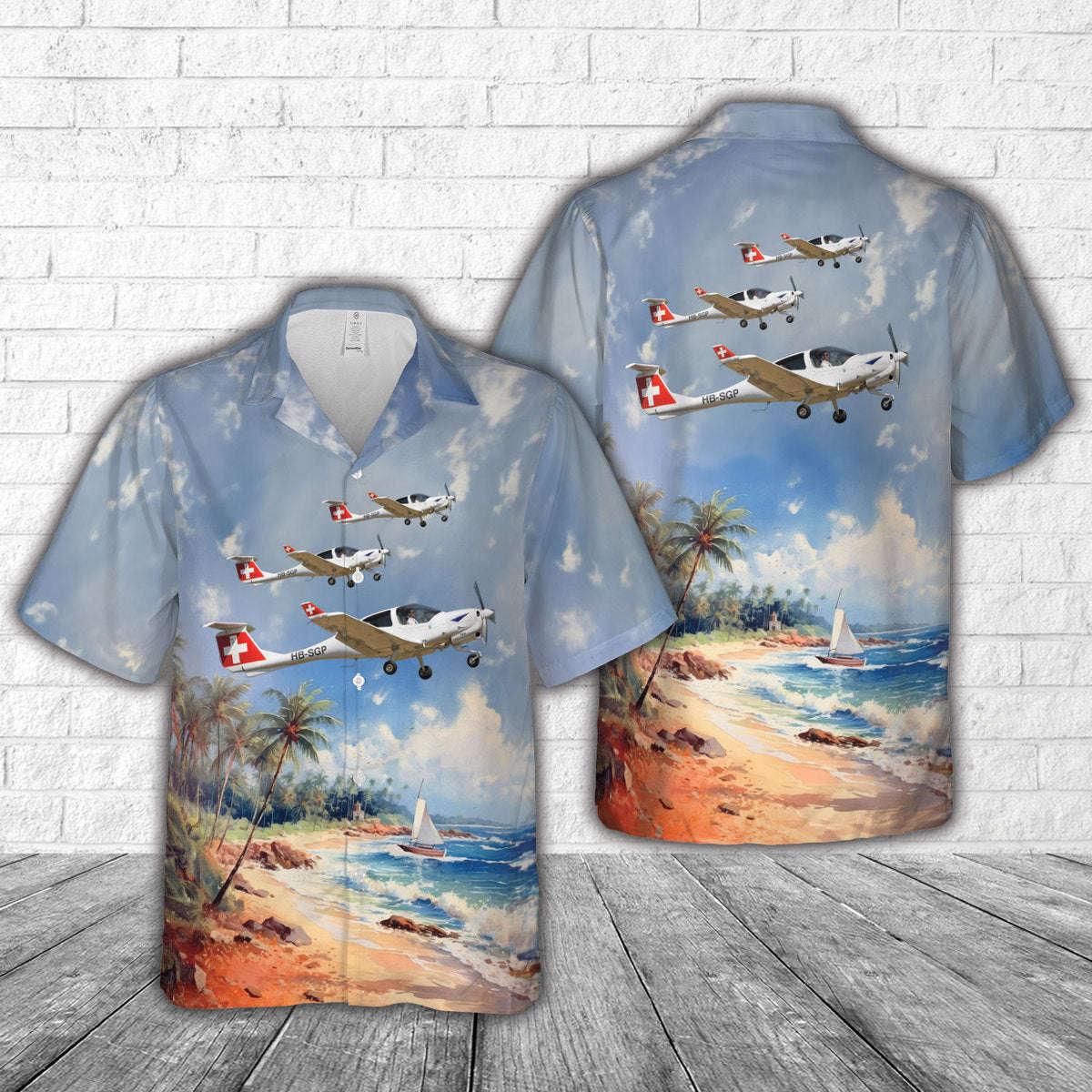 Diamond DA-40NG Diamond Star Hawaiian Shirt Gift for Men Dad Father Gift for Men Dad Father