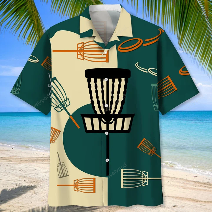 Disc Golf Nature Hawaiian Shirt Gift for Men Dad Father for Men – Perfect Summer Gift for Disc Golf Players