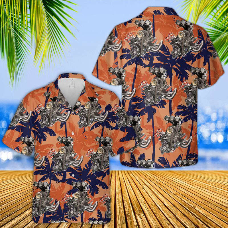 Drag Racing Car Hawaiian Shirt Gift for Men Dad Father Gift for Men Dad Father