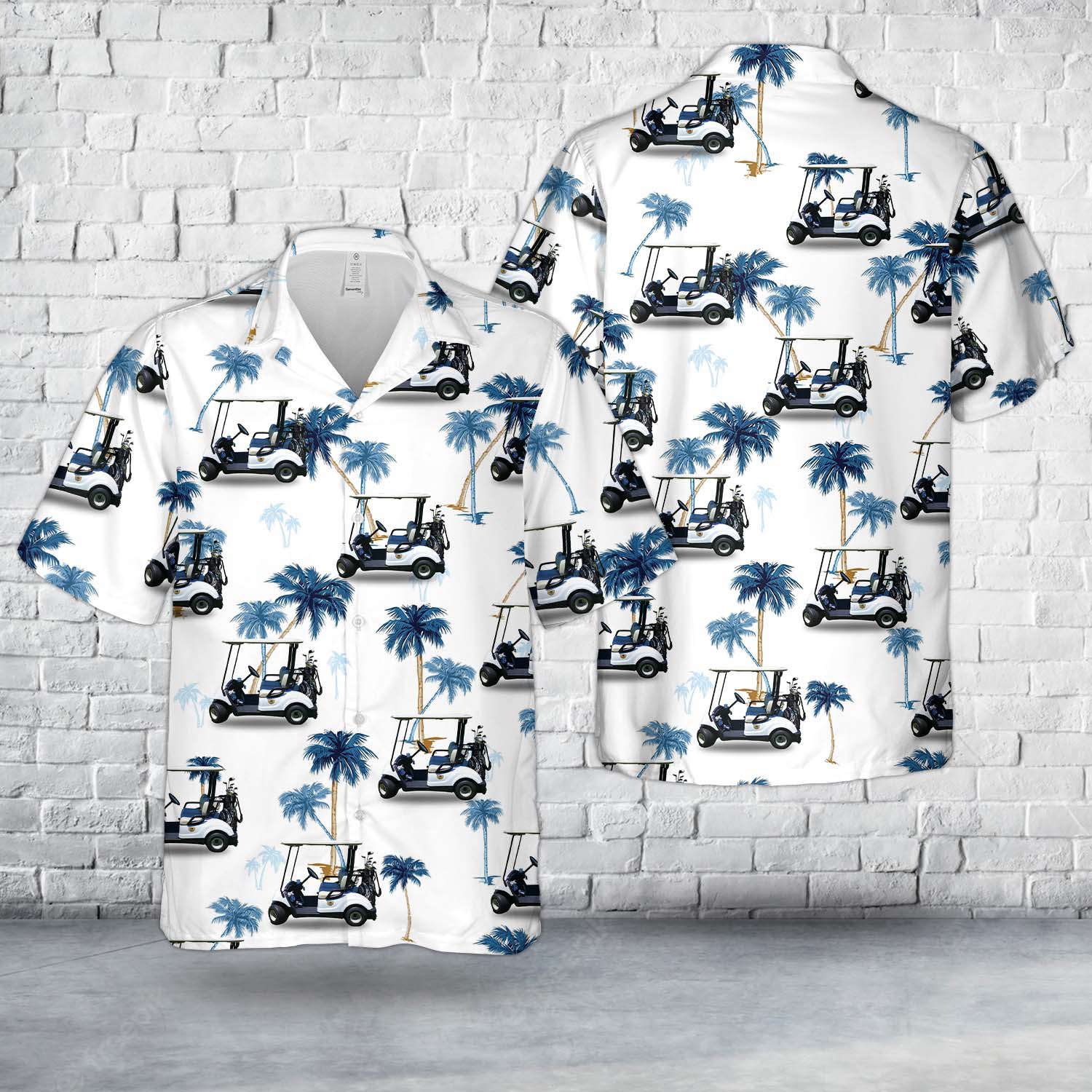 Electric Golf Cart Hawaiian Shirt Gift for Men Dad Father Gift for Men Dad Father