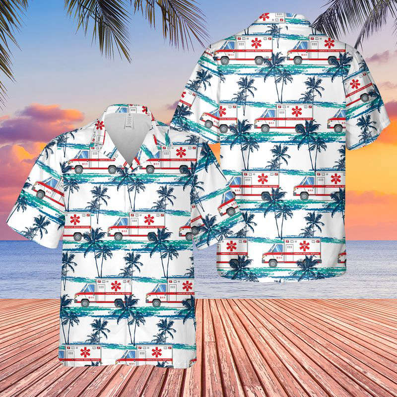 EMTs Paramedics Hawaiian Shirt Gift for Men Dad Father Gift for Men Dad Father