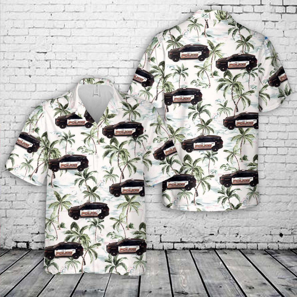 Erie City Police Department Ford Explorer, Pennsylvania Hawaiian Shirt Gift for Men Dad Father Gift for Men Dad Father