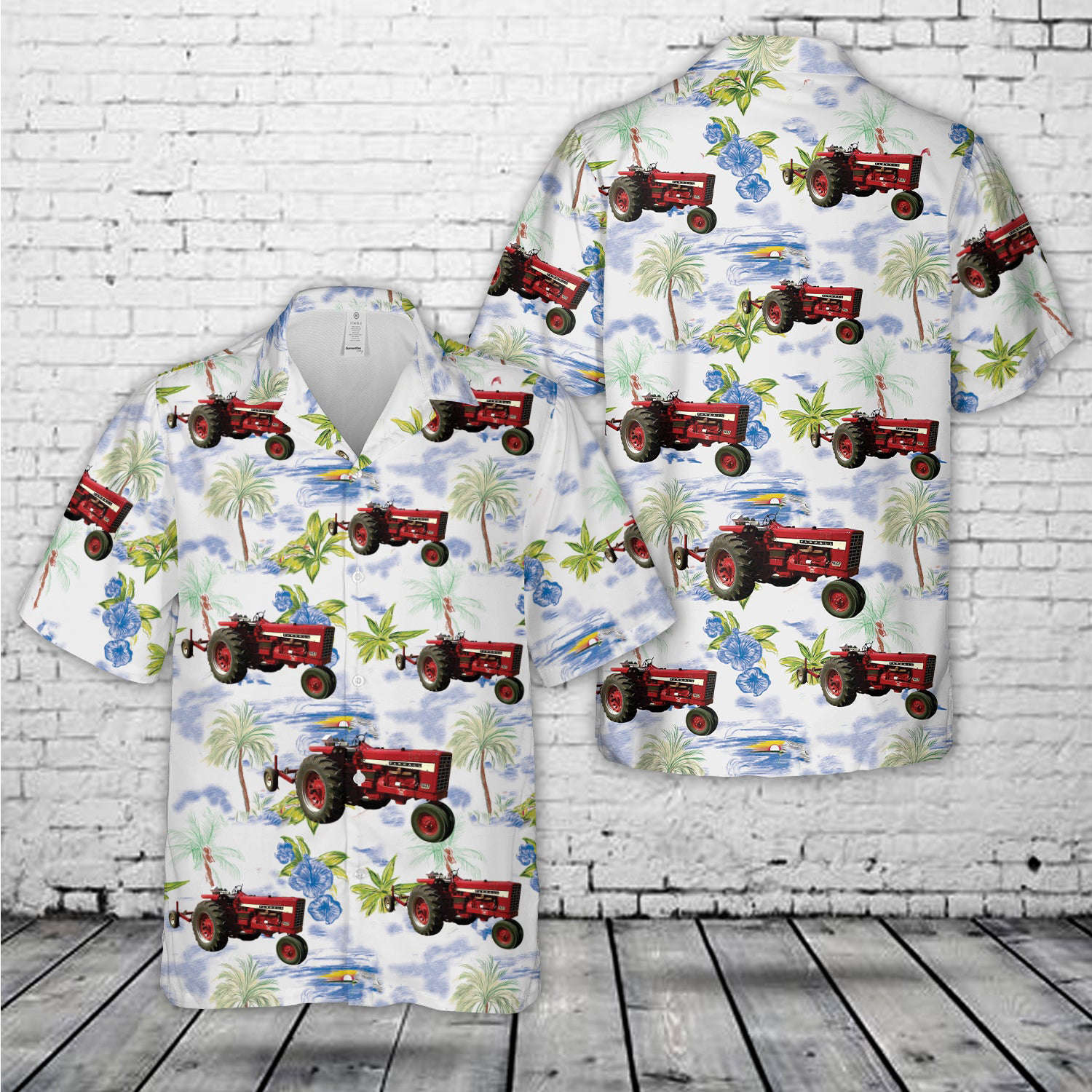 Ertl Farmall 706 International Tractor Hawaiian Shirt Gift for Men Dad Father Gift for Men Dad Father