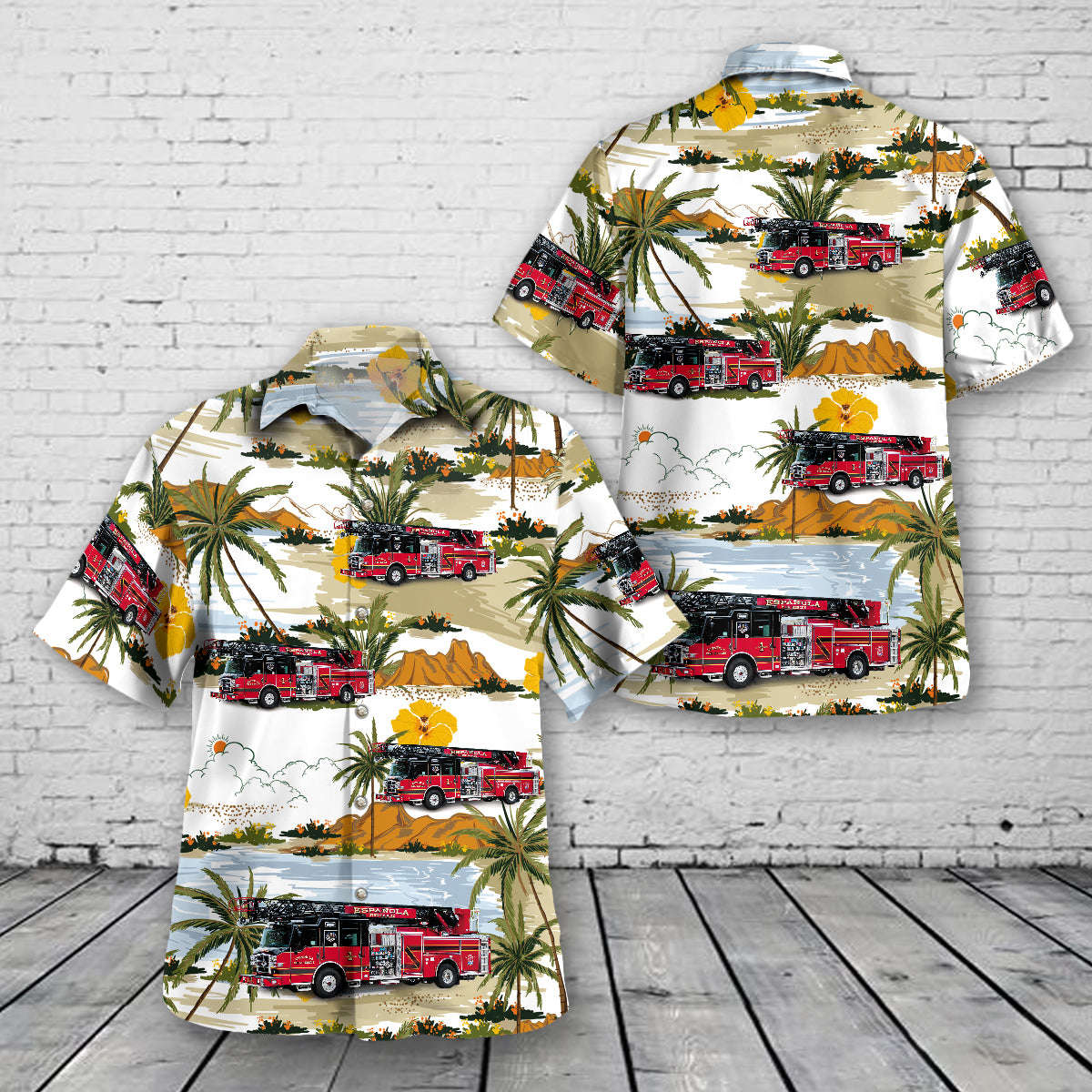 Espanola, New Mexico, Espanola Fire Department Hawaiian Shirt Gift for Men Dad Father Gift for Men Dad Father