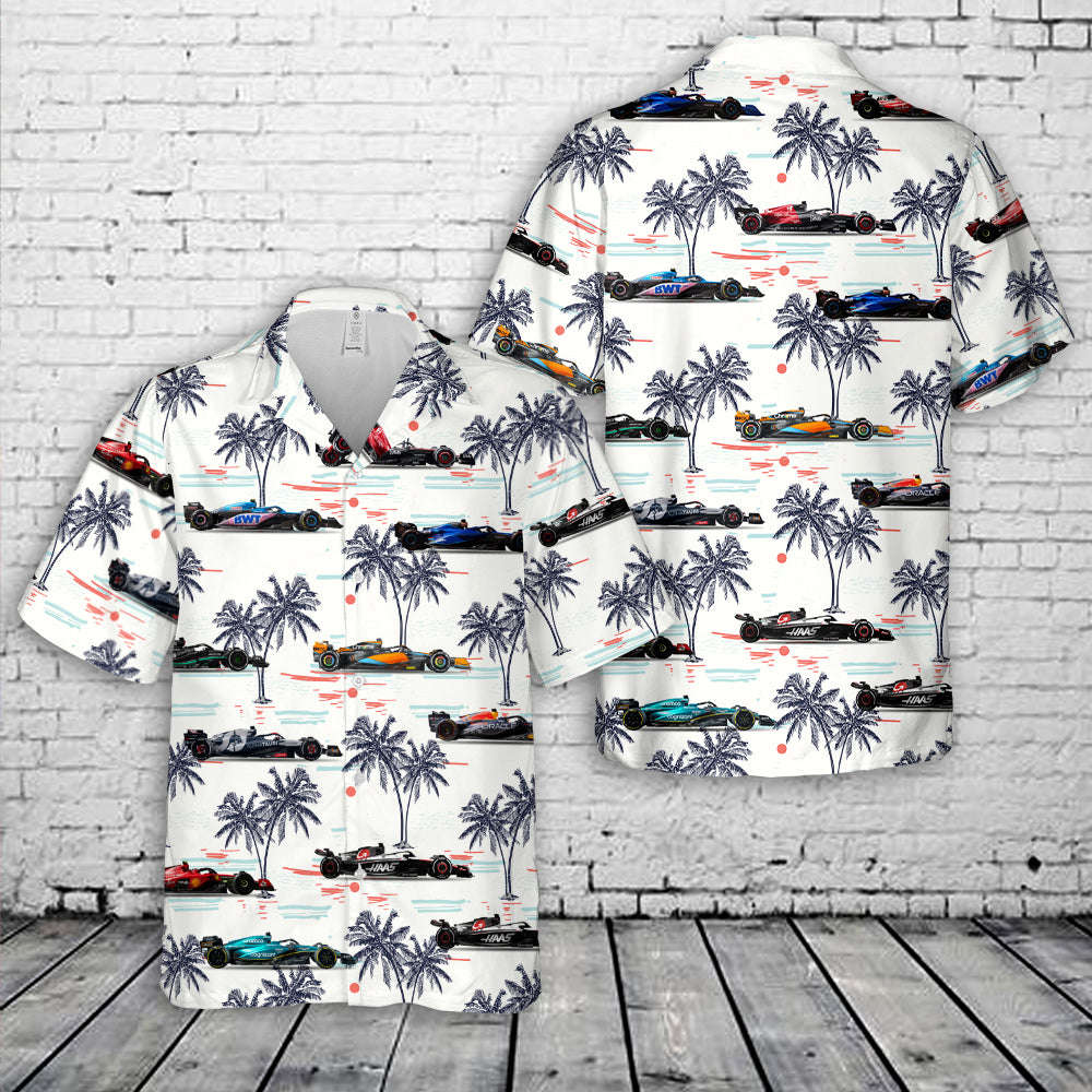 F1 Formula One Teams 2023 Hawaiian Shirt Gift for Men Dad Father Gift for Men Dad Father