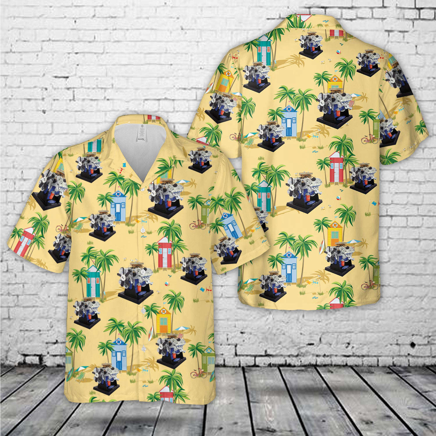 Ford 427 SOHC Engine Hawaiian Shirt Gift for Men Dad Father Gift for Men Dad Father