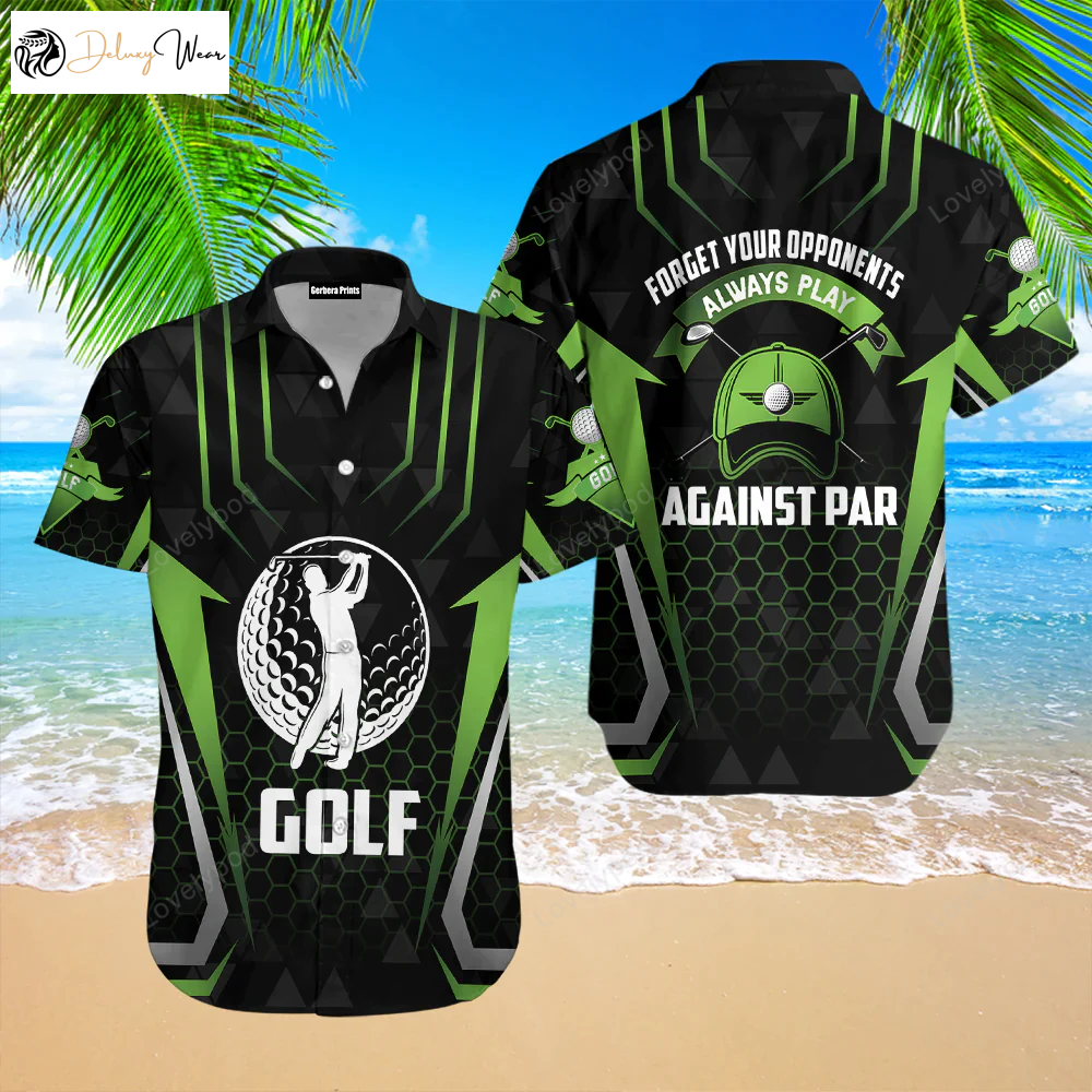 Play Against Par with Aloha Hawaiian Shirt Gift for Men Dad Fathers – Men & Women