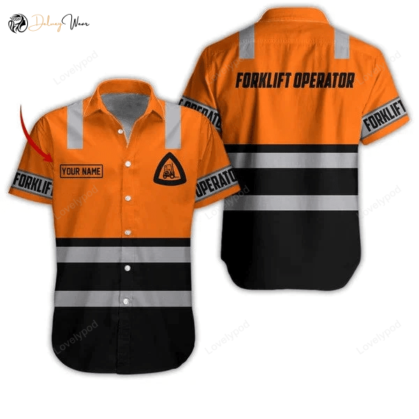 Forklift Driver Hawaiian Shirt Gift for Men Dad Father Operator Apparel for Maximum Style & Comfort
