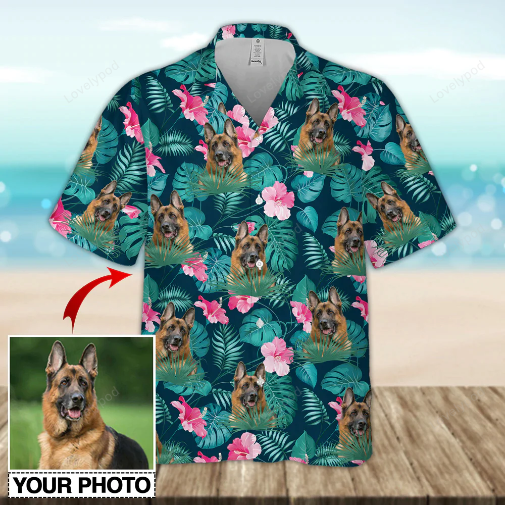 Custom Funny Dog Hawaiian Shirt Gift for Men Dad Father for Men & Women – Summer Short Sleeve Aloha Hawaii Shirt