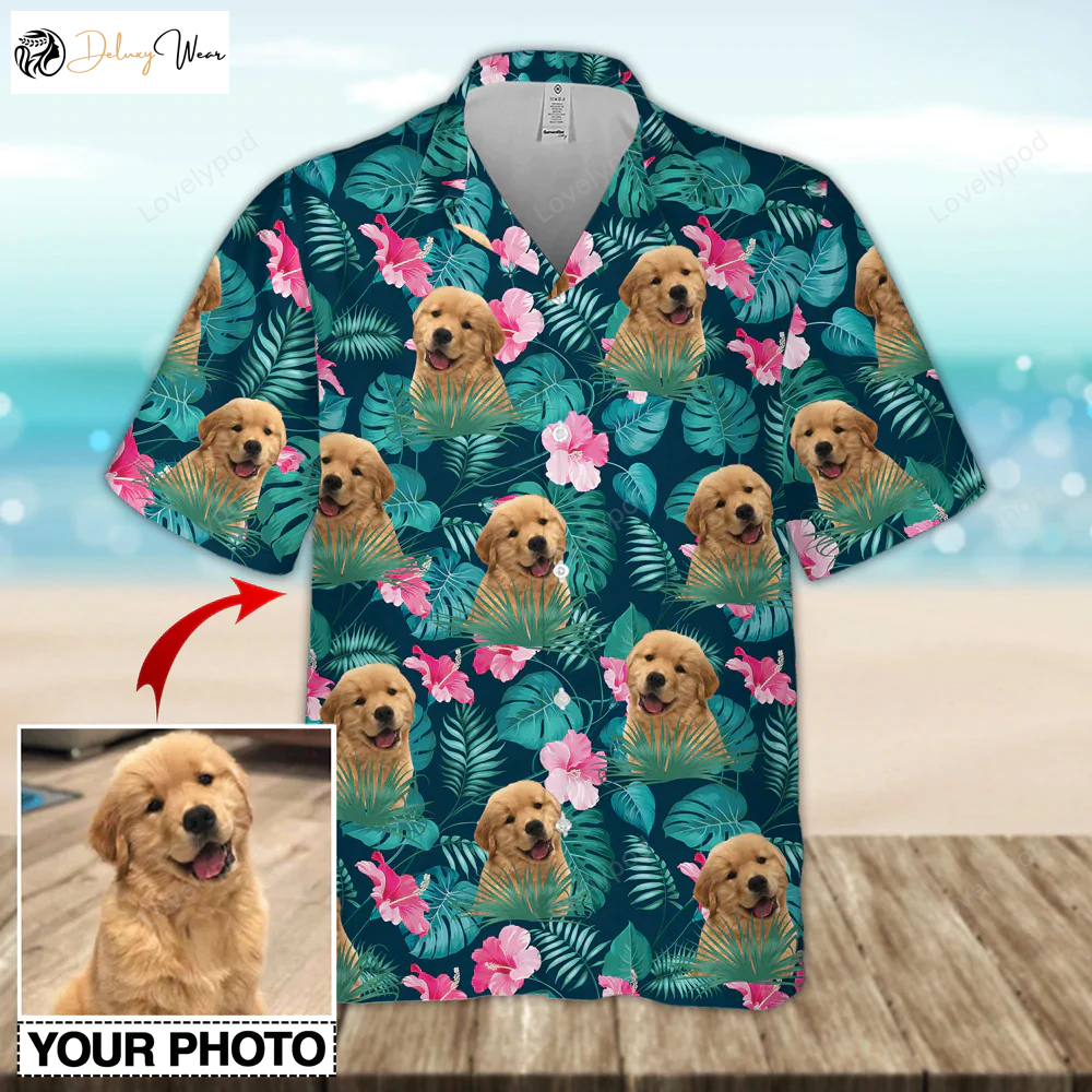 Custom Funny Dog Hawaiian Shirt Gift for Men Dad Father for Men & Women – Summer Short Sleeve Aloha Hawaii Shirt