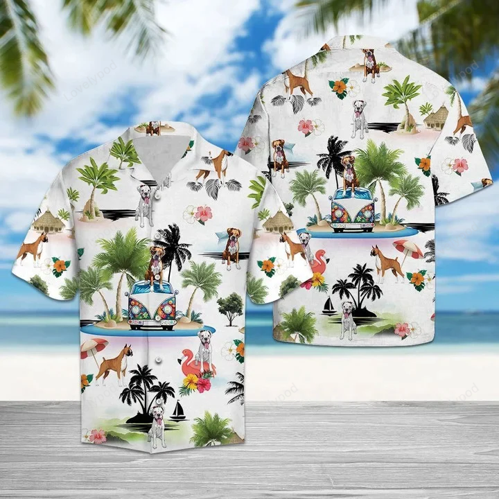 Hilarious Boxer Lovers Hawaiian Shirt Gift for Men Dad Father: Perfect Holiday Gift